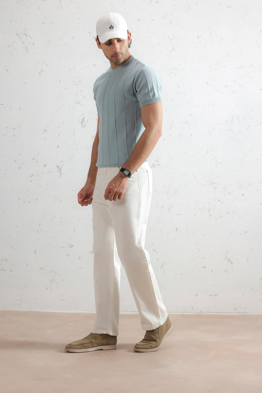 Striped Knit T-Shirt (MKT-01)
