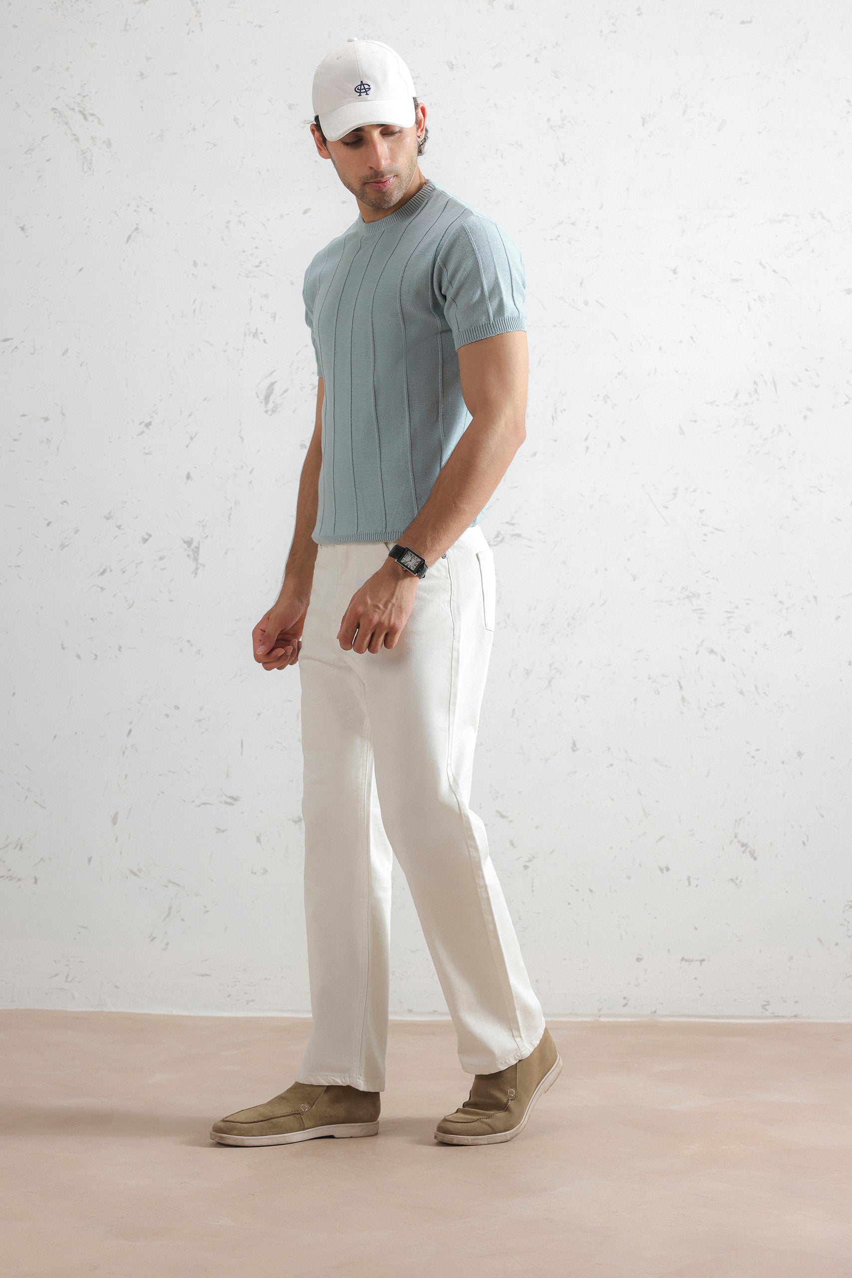 Striped Knit T-Shirt (MKT-01)