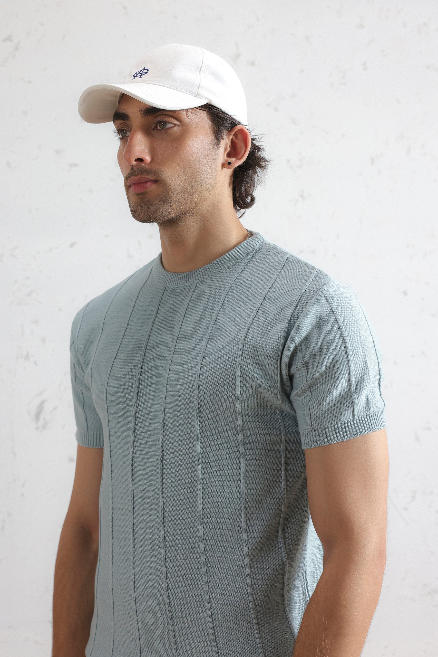 Striped Knit T-Shirt (MKT-01)