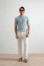 Striped Knit T-Shirt (MKT-01)