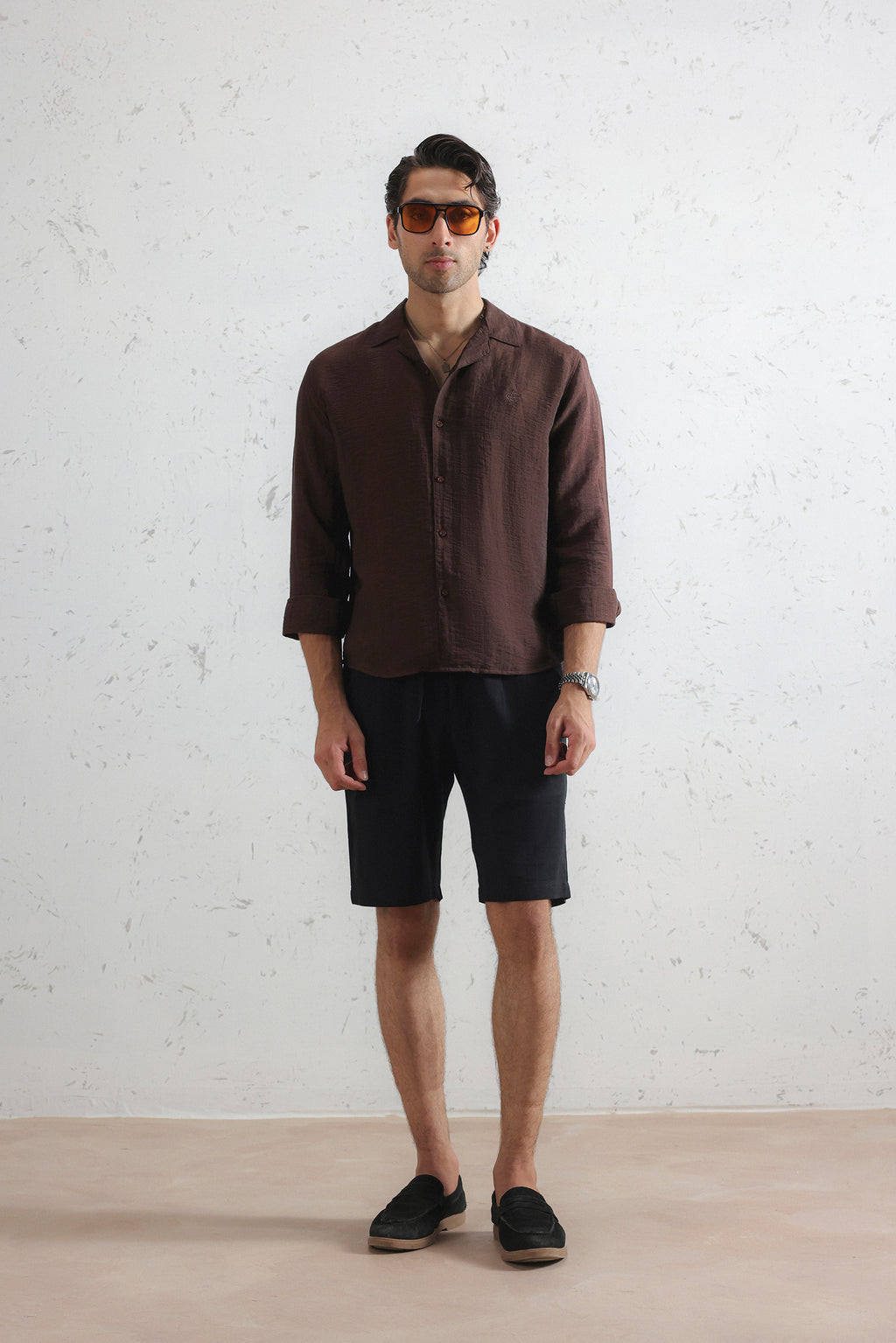 Tailored Linen Shorts