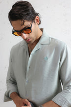 Relaxed Crinkled Cuban Shirt