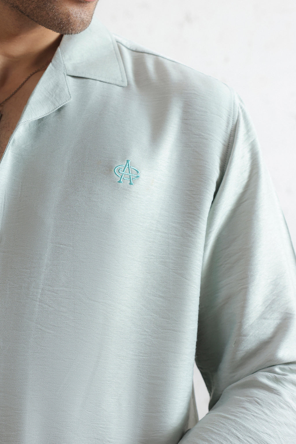 Relaxed Crinkled Cuban Shirt