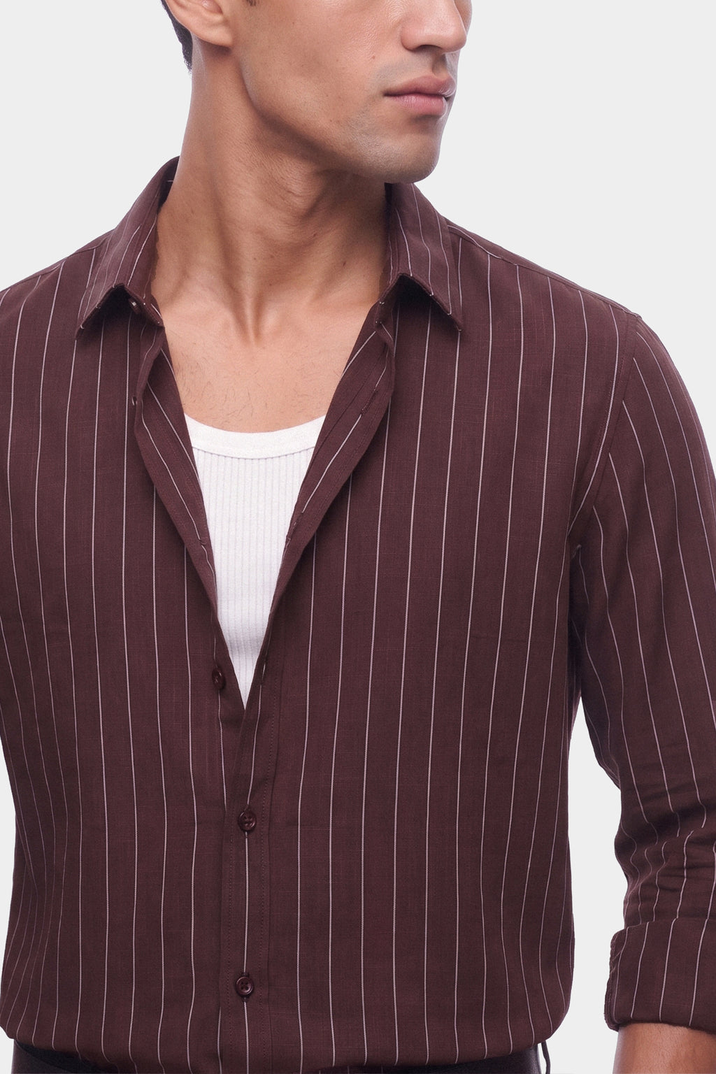 Pinstripe Linen Shirt