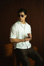 Textured Button Down Shirt - Half Sleeve (MCS-06)