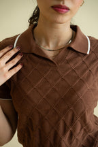 Textured Knitted Polo Shirt (WKP-04)