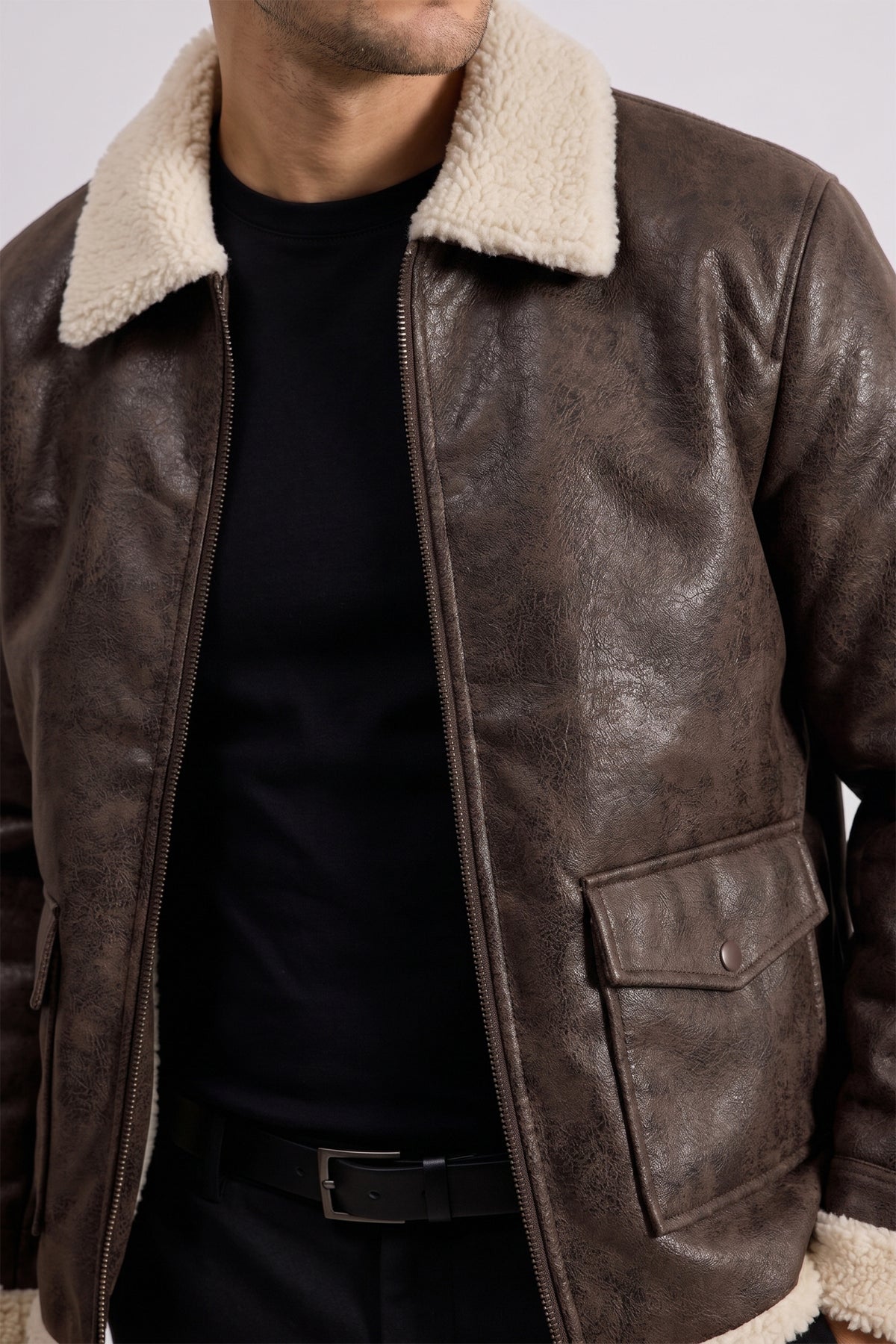 Vanguard Leather Aviator Jacket