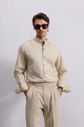 Mandarin Linen Shirt