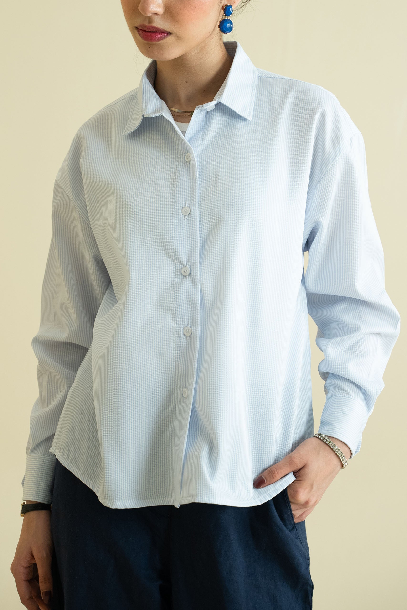 Striped Button Down Shirt (WCS-03)