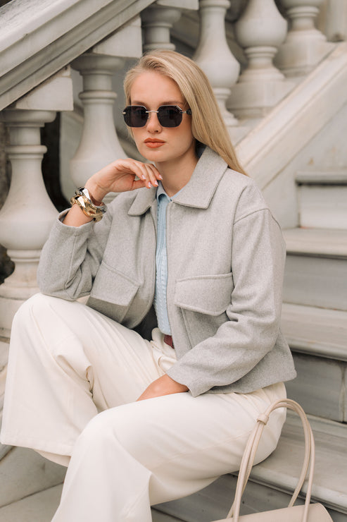 Light grey Jacket for Women
