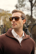 Quarter Zip Knit Sweater (MKZ-03)
