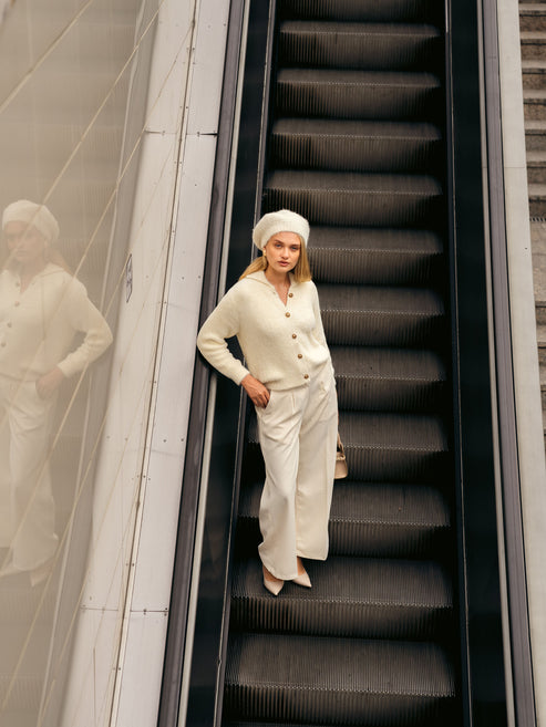 Cream Sweater for Women