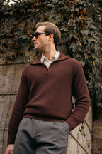 Quarter Zip Knit Sweater (MKZ-03)