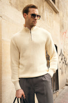 Quarter Zip Knit Sweater (MKZ-02)