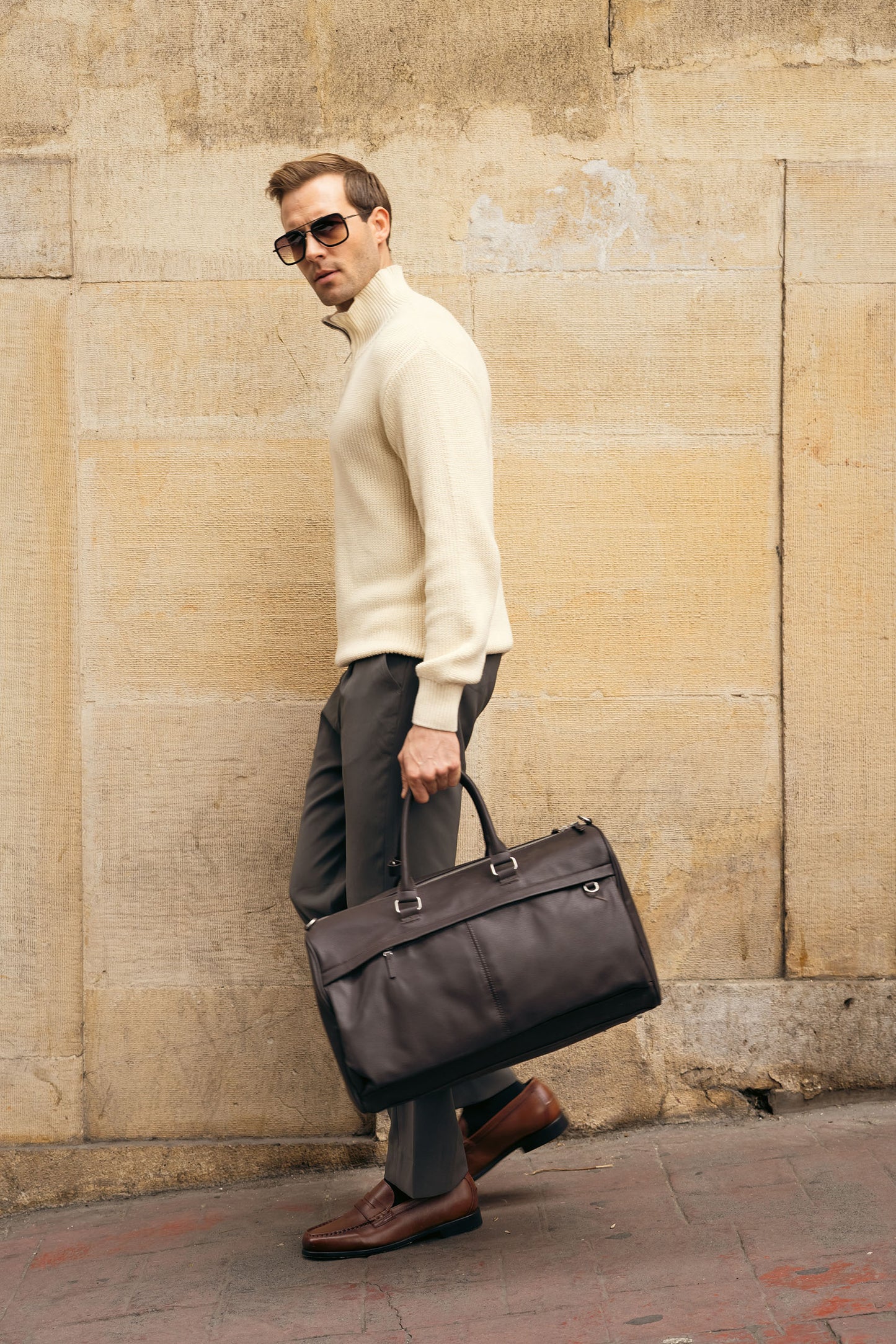 Quarter Zip Knit Sweater (MKZ-02)