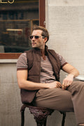 Quilted Suede Gilet (MPJ-05)