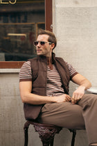 Quilted Suede Gilet (MPJ-05)