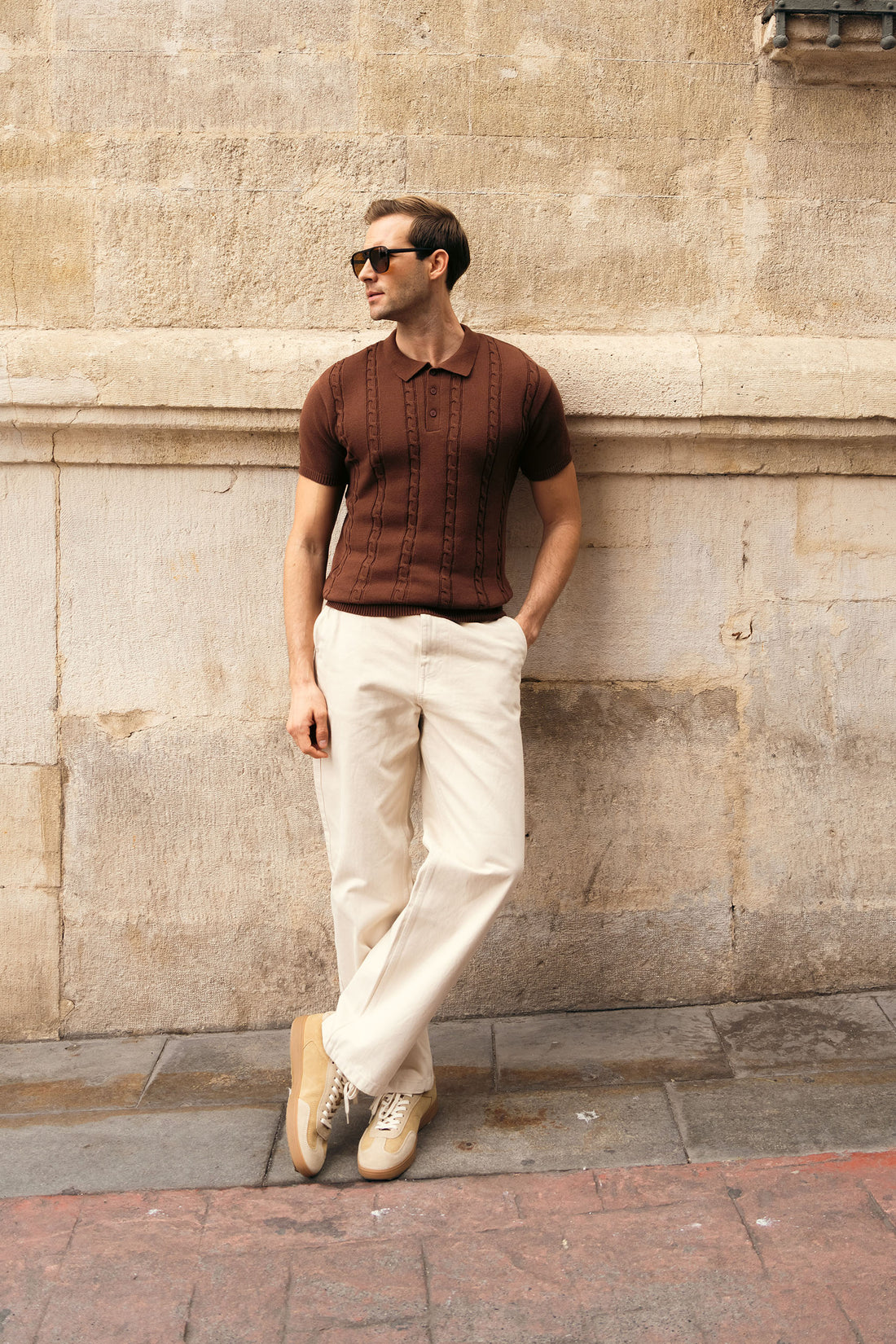 Chocolate brown Polo Shirt for Men