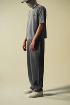 Acid Washed Cropped Heavyweight T-Shirt
