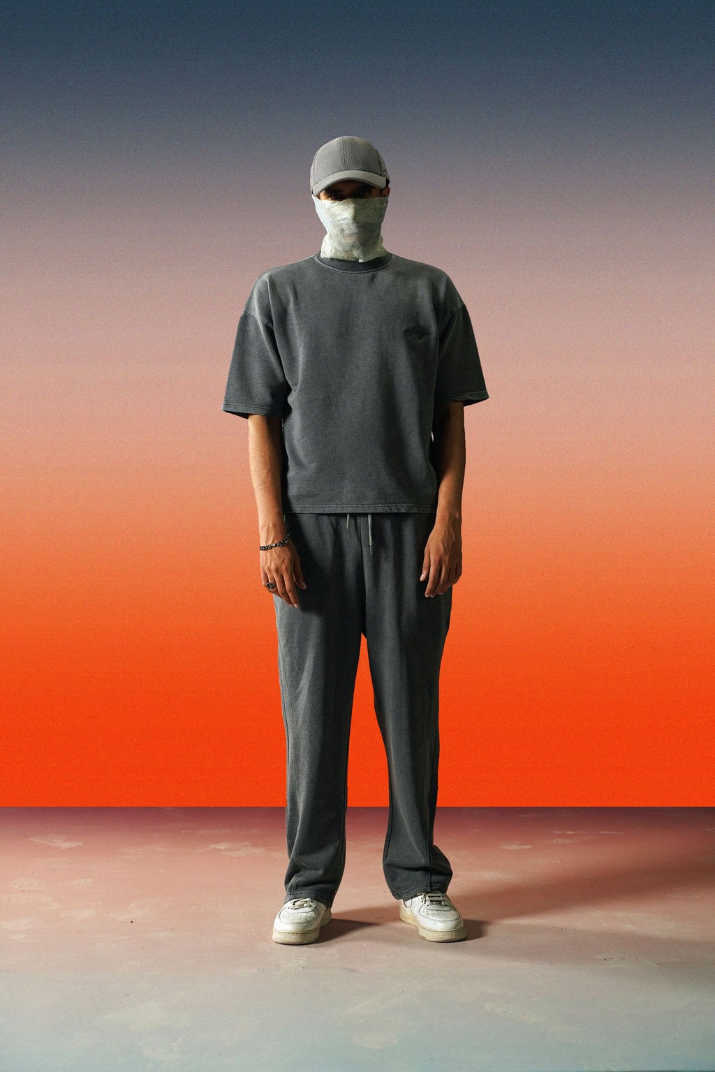 Acid Washed Relaxed Fit Trouser