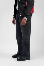Black Denim Jeans – Straight Fit