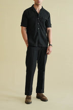 Black Linen Pant