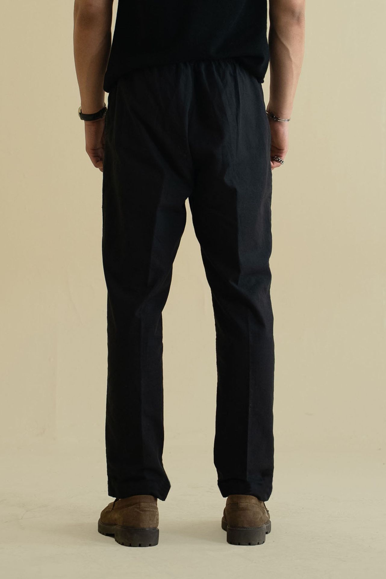 Black Linen Pant