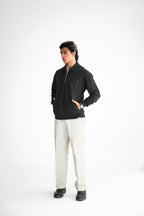 Black Zipper Sweater