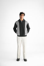 Black & Grey Polo Sweater