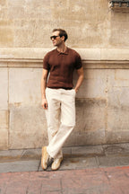 Cable Knit Polo Shirt (MKP-01)