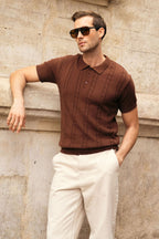 Cable Knit Polo Shirt (MKP-01)