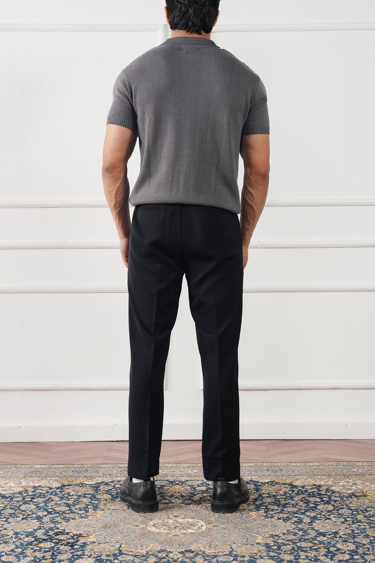 Cable Knit Polo Shirt (MKP-02)