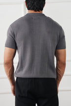 Cable Knit Polo Shirt (MKP-02)