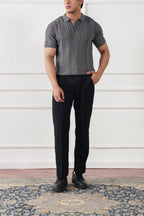 Cable Knit Polo Shirt (MKP-02)