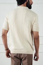 Cable Knit Polo Shirt (MKP-07)