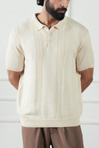 Cable Knit Polo Shirt (MKP-07)