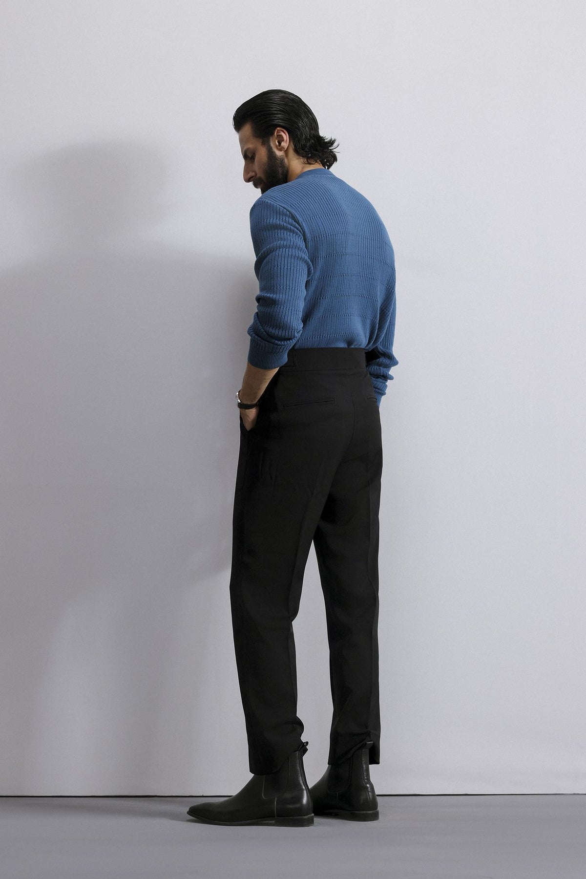 Cable Knit Polo Sweater