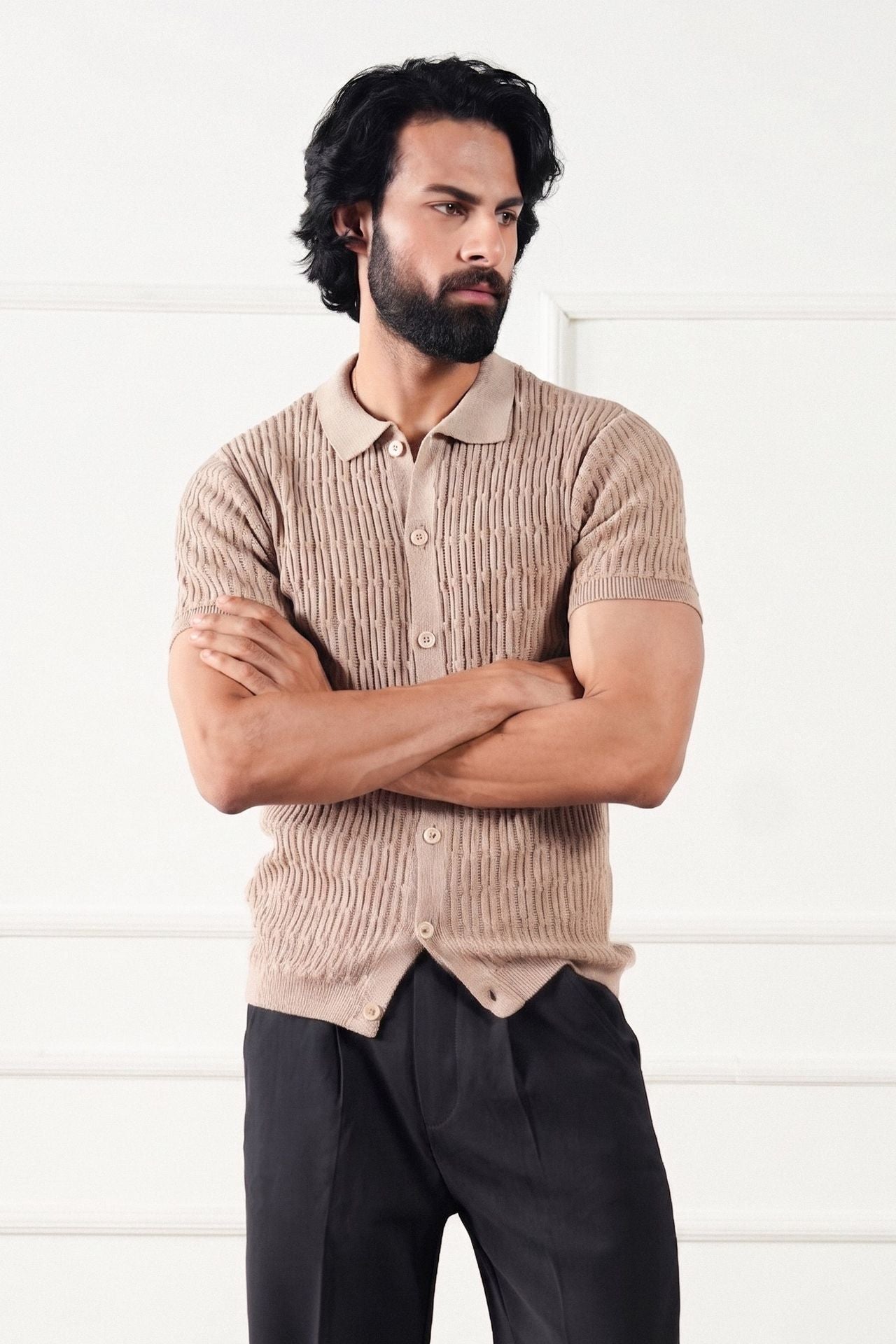 Cable Knit Shirt (MKB-02)
