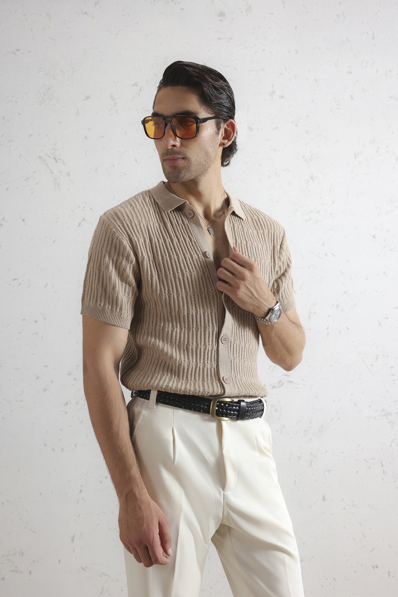 Cable Knit Shirt (MKB-02)
