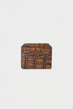 Croc Textured Leather Cardholder (LW-20)