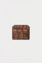 Croc Textured Leather Cardholder (LW-20)