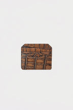 Croc Textured Leather Cardholder (LW-20)