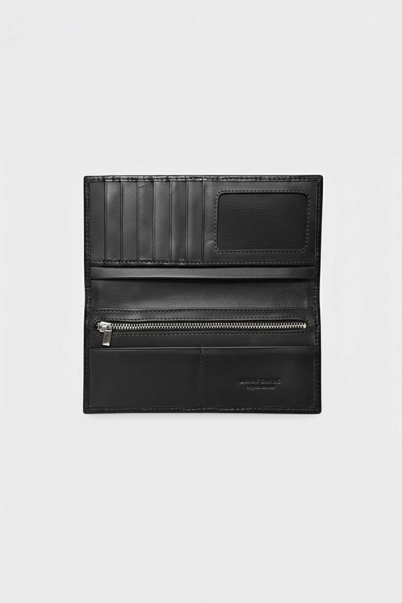 Croc Textured Leather Long Wallet (LW-02)