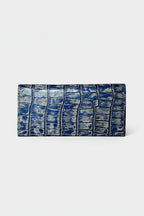 Croc Textured Leather Long Wallet (LW-03)