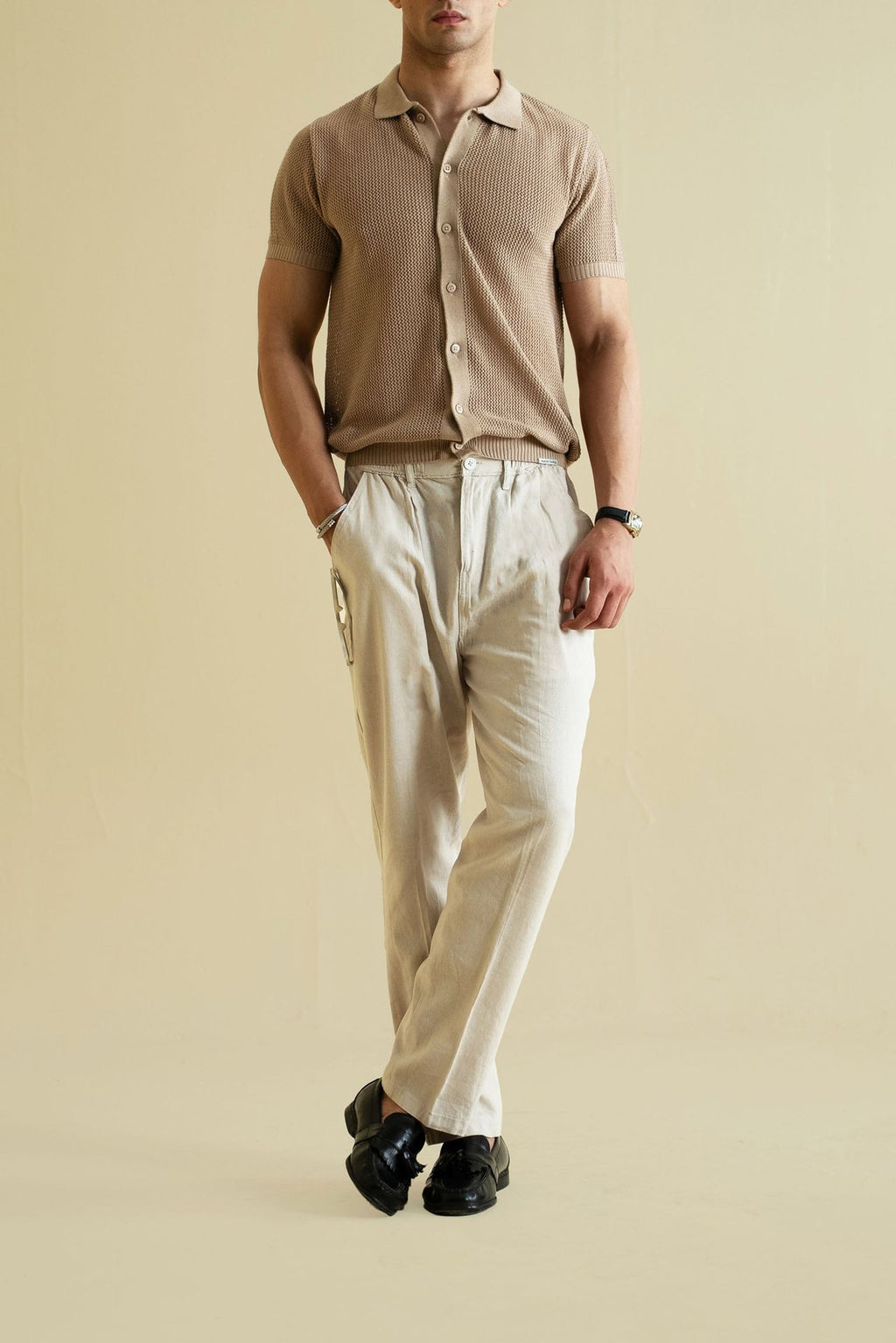 Crochet Knitted Button Down Shirt (KBD-07)