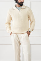 Quarter Zip Knit Sweater (MKZ-02)