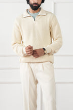 Quarter Zip Knit Sweater (MKZ-02)