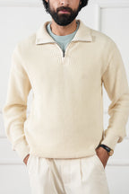 Quarter Zip Knit Sweater (MKZ-02)