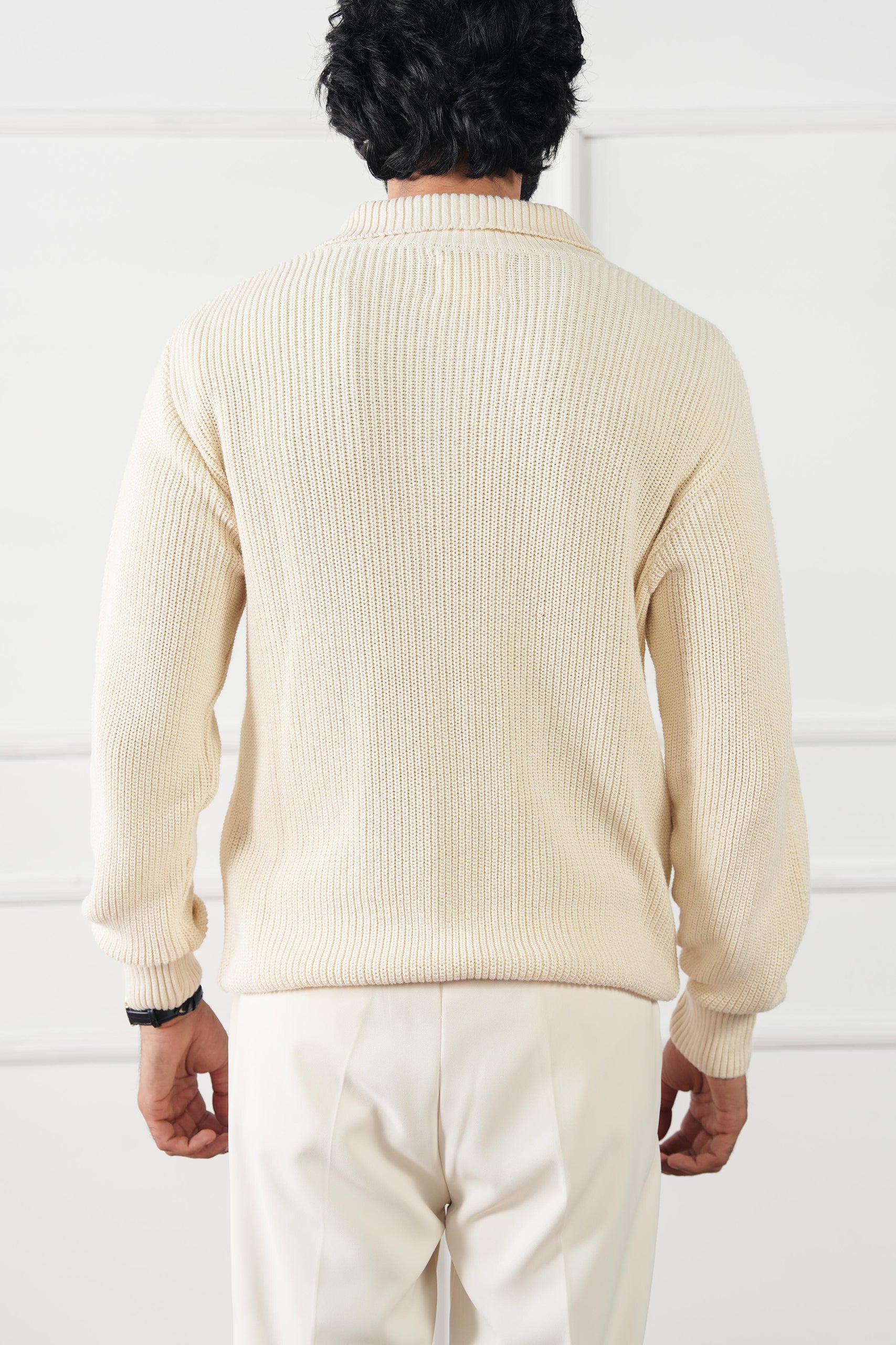Quarter Zip Knit Sweater (MKZ-02)