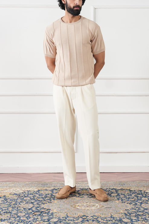 Beige T Shirt for Men